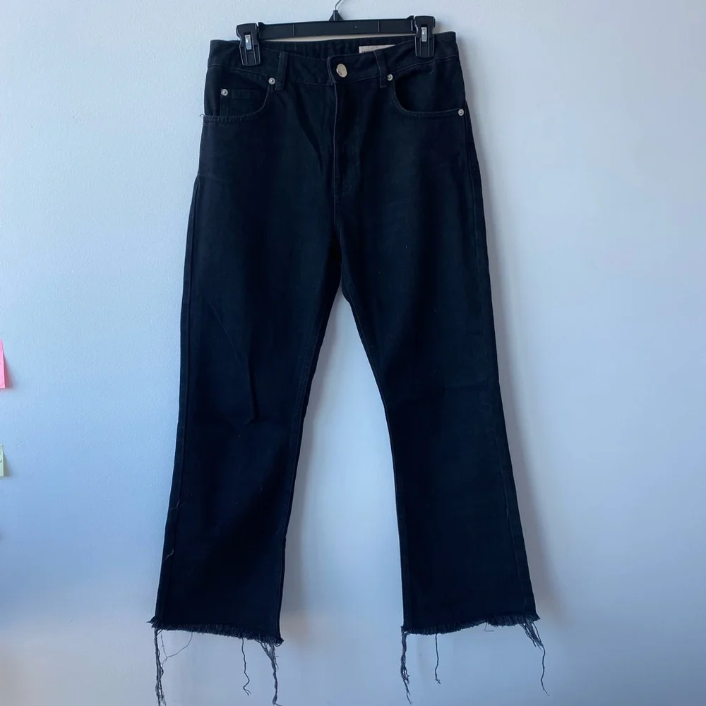 ASOS jeans wide leg mid rise - Picture 2 of 7